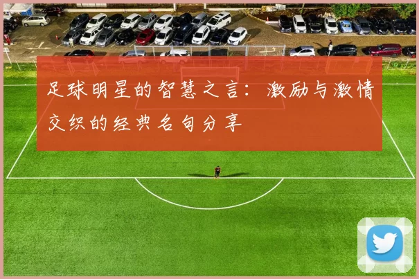 足球明星的智慧之言：激励与激情交织的经典名句分享